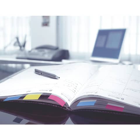 Segnapagina removibili Post-it® Index Medium con dispenser rosso 50 segnapagina - 680-1